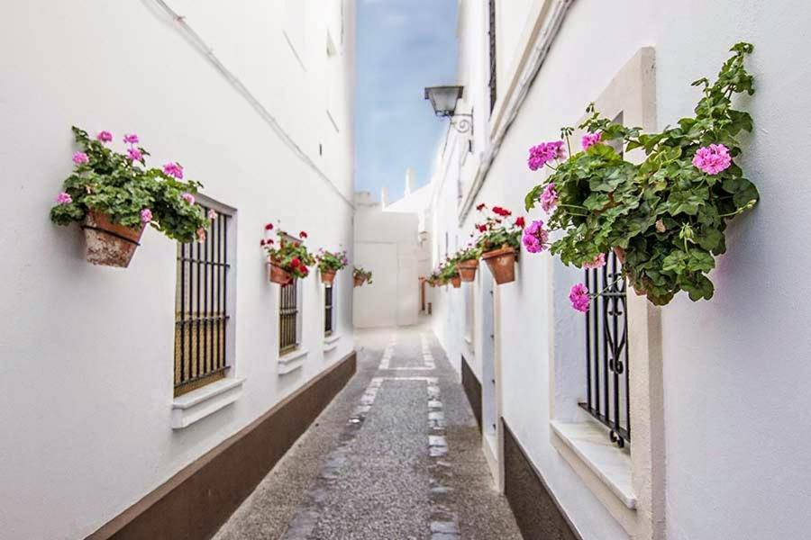 Casa en primera línea de playa Rota Exterior foto