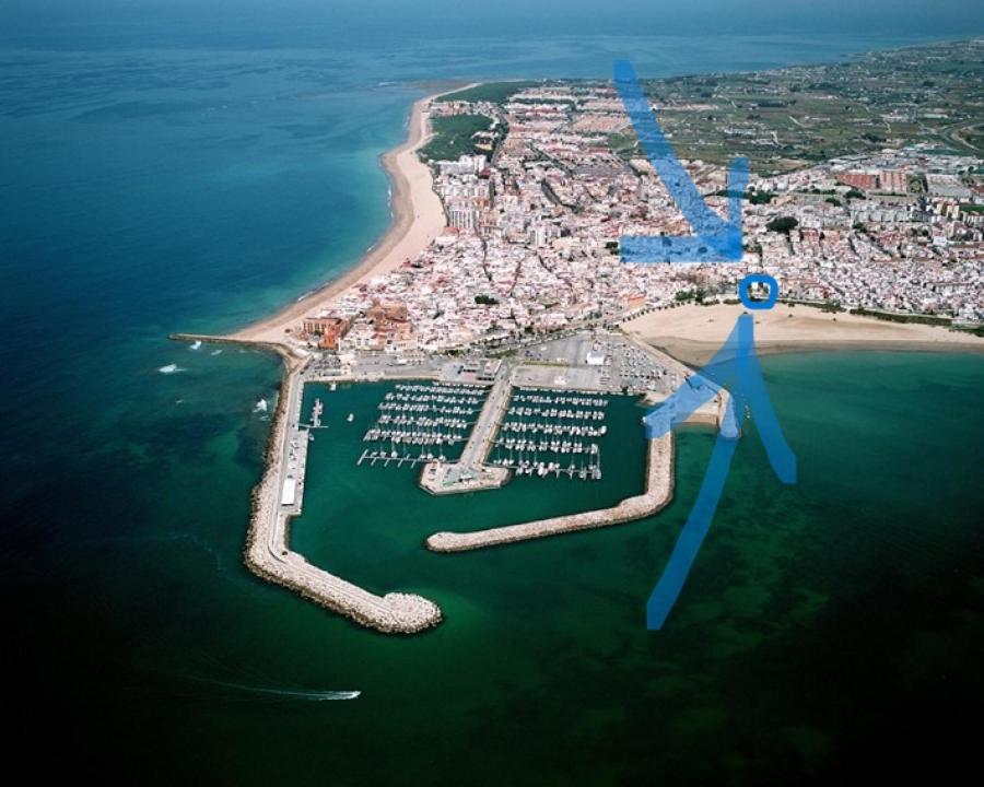 Casa en primera línea de playa Rota Exterior foto