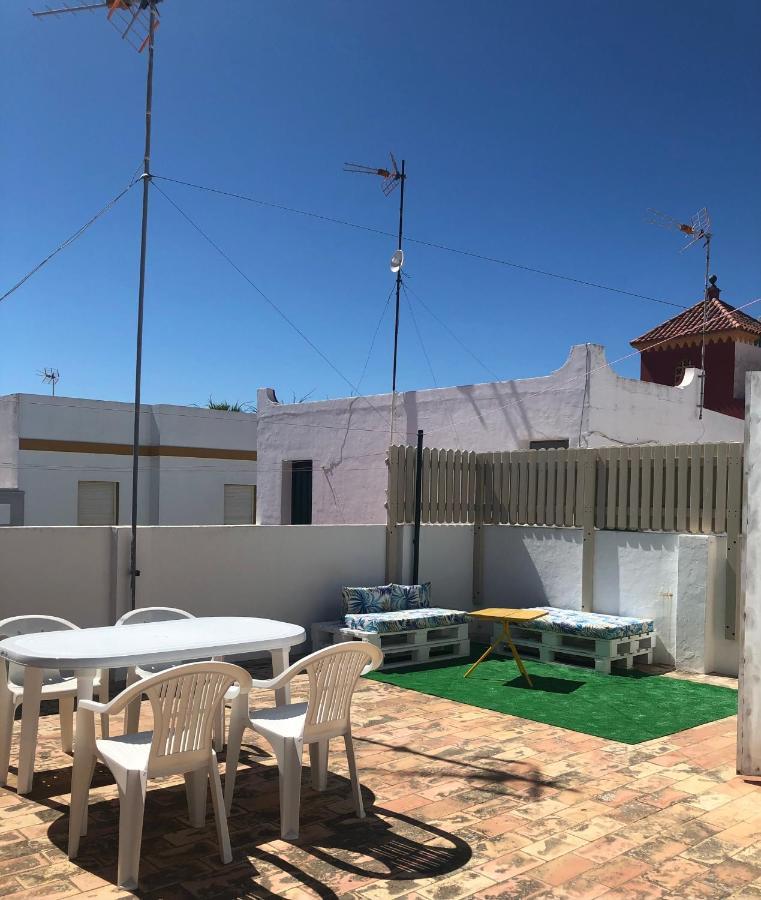 Casa en primera línea de playa Rota Exterior foto